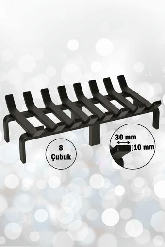 Aktepe Group Şömine Izgarası 8 Çubuklu 48 Cm X 32 Cm Ekstra Dar Gözlü Izgara