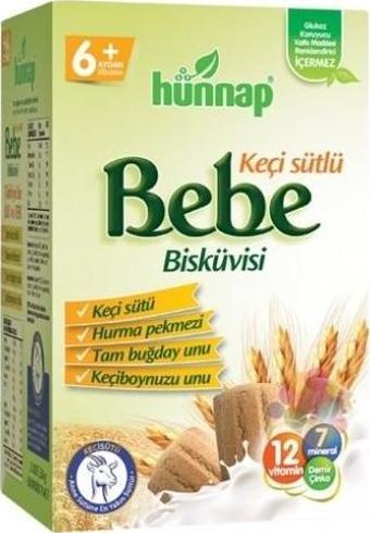 Hünnap Keçi Sütlü Bebe Bisküvisi 400 Gr