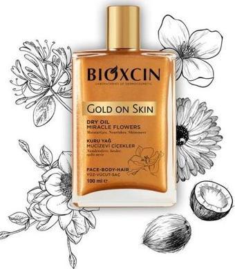 Bioxcin grold On Skin Altın Parıltılı Kuru Yağ 100 ml - Dry Oil Saç Yüz Vücut