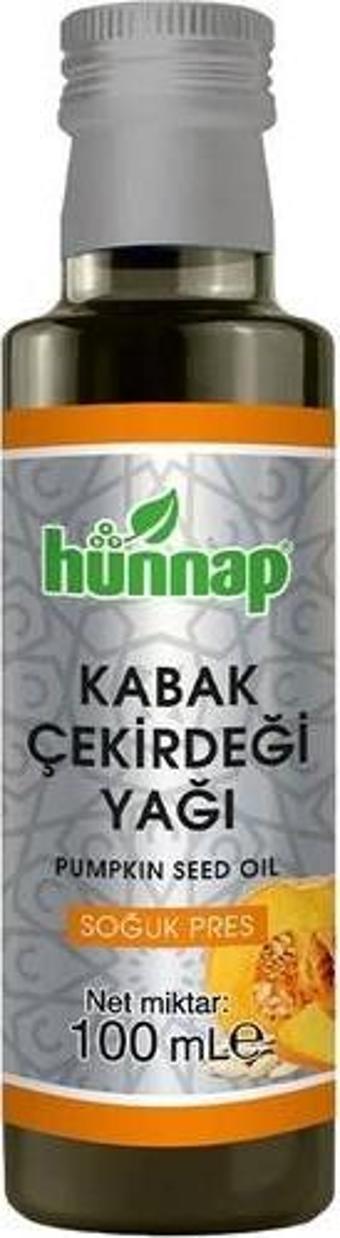 Hünnap Kabak Çekirdeği Yağı Soğuk Pres 100 Ml