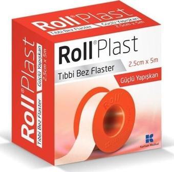 Roll Plast 2.5X5 M Tıbbi Flaster Çinko Oksitli Kauçuk Yapışkanlı