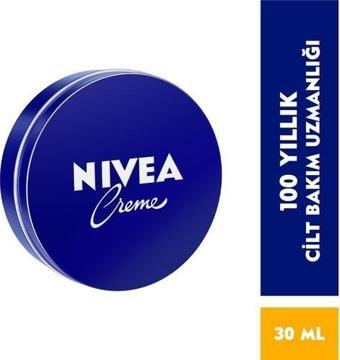 Nivea Creme 30Ml,Bakım Yapan Koruma, Tüm Ciltler İçin Nemlendirici Krem