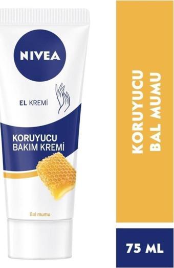 Koruyucu El Bakım Kremi Balmumu 75ml, Nemlendirici, Yumuşak Cilt, Gül Kokusu, Yapışkan His Bırakmaz