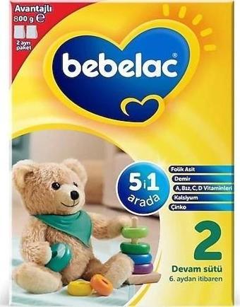 Bebelac 2 Devam Sütü 800 Gr