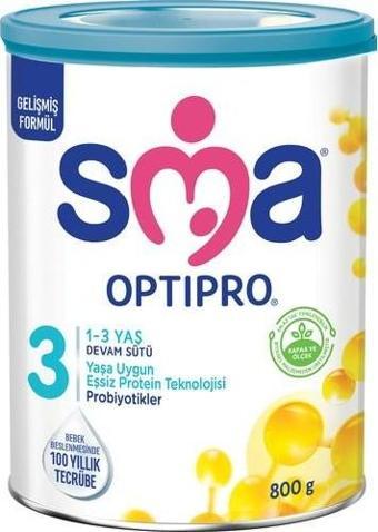 Sma Optipro Probiyotikli 3 800 Gr 1-3 Yaş Devam Sütü