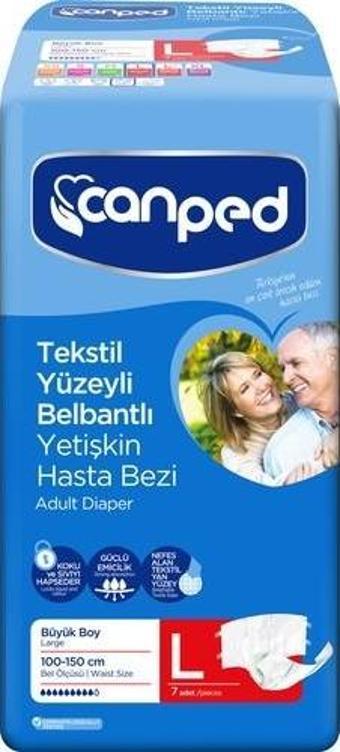 Canped Belbantlı Hasta Bezi Büyük 7'Li