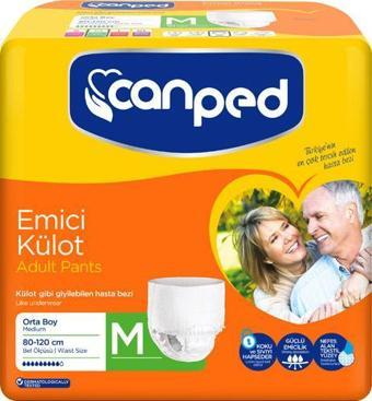 Canped Emici Külot Orta (Medium) Boy Hasta Bezi, 30 Adet