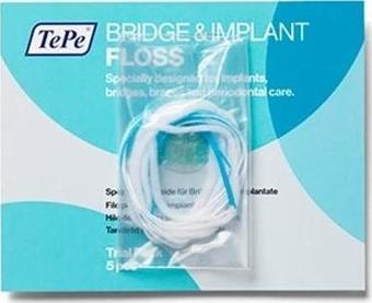 Tepe Bridge Implant Floss 5 Li Diş Ipi