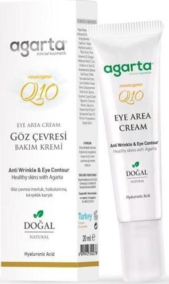 Agarta Doğal Yaşlandırma Karşıtı Anti Aging Göz Çevresi Kremi 20 Ml