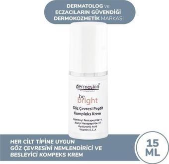 Dermoskin Be Brigrht gröz Çevresi Peptit Kompleks Krem 15 ml