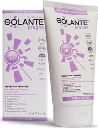 Solante Pregna Spf 50+ 150 Ml  Gebelik Dönemi Için Özel Güneş Koruma Kremi