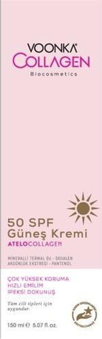 Voonka Biocosmetics 50 Spf Güneş Kremi 150 Ml