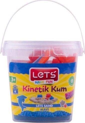 LETS Kinetik Kum 500Gr Plastik Kutu Mavi