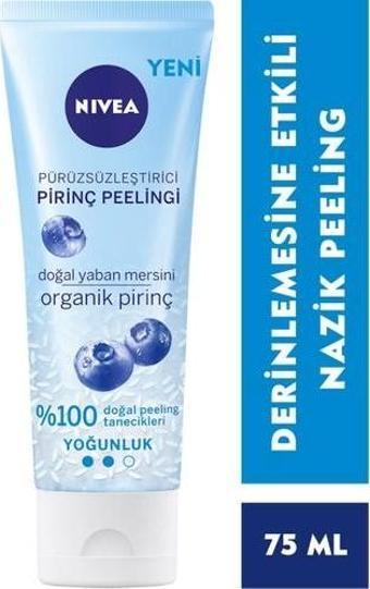 Nivea Pürüzsüzleştirici Organik Pirinç Yüz Temizleme Peelingi 75Ml, Normal Ciltler, Yüz Bakım,Cildi 