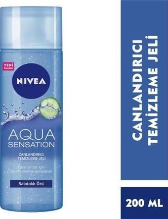 Nivea Yüz Temizleme Jeli Aqua Sensation Canlandırıcı 200 Ml,Salatalık Özü