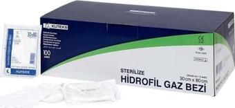 Kuteks Steril Hidrofil Gazlı Bez 30X80