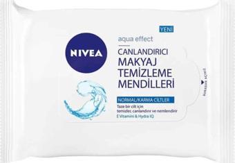 Nivea 3'Ü1 Arada Canlandırıcı Makyaj Temizleme Mendilleri 25 Adet - Normal Ve Karma Ciltler - Yüz Ve