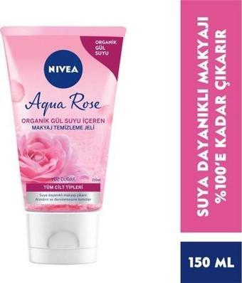 Nivea Micellair Organik Gül Suyu İçeren Makyaj Temizleme Jeli 150 Ml,Dudak Ve Yüz İçin