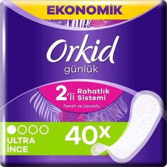 Orkid Yaprak Günlük Ped Normal 40 Adet Ekonomik Paket