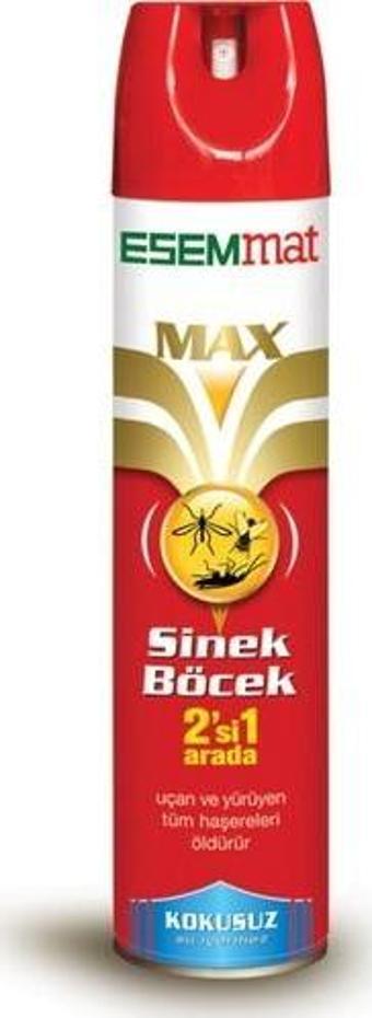 Esemmat Max Sprey Hem Sinek Hem Böcek Kokusuz - Susuz