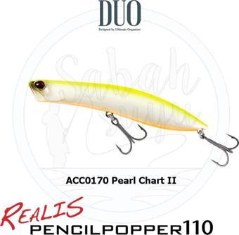 Duo Realis Pencil Popper 110 SW ACC0170 Pearl Chart II