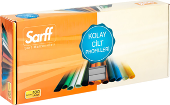 Sarff (15mm). GENİŞ SIRTLIK ŞEFFAF  100 Lü Paket