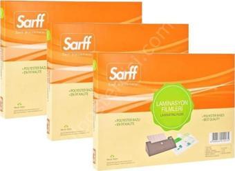 Sarff 150 Micron KK.(65X95) Parlak Laminasyon Filmi Şeffaf 100 Adet