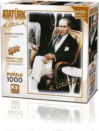 Ks Games Puzzle 1000 Parça Kahve İçen Atatürk