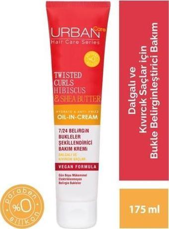 Urban Care Hibiscus&Shea Butter Kıvırcık Ve Dalgalı Saçlara Özel Şekillendirici Bakım Kremi-175 Ml