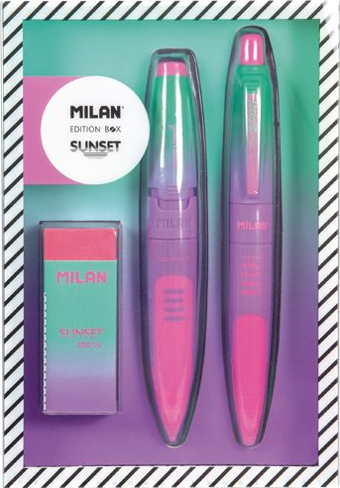 MILAN 6355SNP SUNSET PEMBE KALEM HEDİYE SET