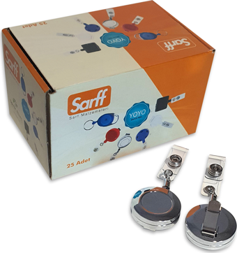 SARFF YUVARLAK KANCALI METAL YOYO - 25ADET