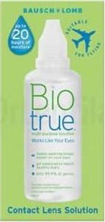 Bio True 100 Ml Çok Amaçlı Kontak Lens Bakım Solüsyonu Seyahat Ve Çantada Taşımaya Uygun