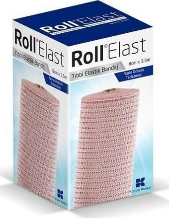 Roll Elast Ten Rengi Tıbbi Elastik Bandaj 8Cmx3.5M