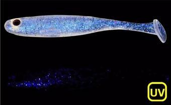 Major Craft Stabi Shad Slim 10cm Silikon Balık #06 Clear UV Blue