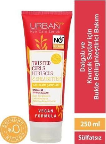 Urban Care Hibiscus&Shea Butter Kıvırcık Ve Dalgalı Saçlara Özel Saç Bakım Şampuanı-Sülfatsız-250Ml