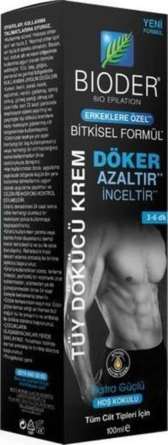 Bioder Tüy Dökücü Krem Erkek 100 Ml