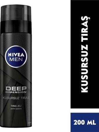 Nivea Men Deep Dimension Tıraş Jeli 200Ml, Kusursuz Tıraş