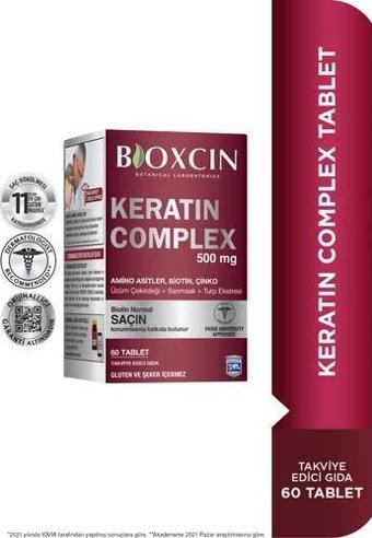 Bioxcin Keratin Complex 500 Mg 60 Tablet