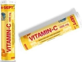 Suda Collagen Bron-Sept Vitamin C 1000 Mg 20 Efervesan Tablet