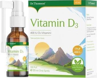 Dr.Thomson D3 Vitamin 400 Uı Sprey 20 Ml