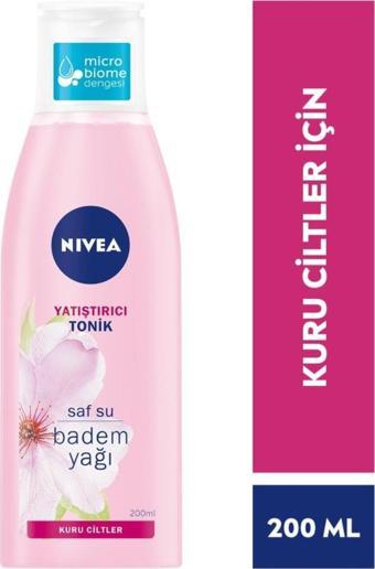 Yatıştırıcı Tonik 200ml, Kir Ve Makyaj Kalıntılarını Temizler, Nemlendirici, Badem Yağı, Kuru Cilt
