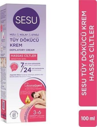 Sesu Tüy Dökücü Krem Hassas Ciltler 100 Ml