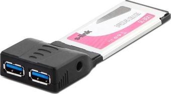 2 Port Usb 3.0 Pcmcı Express Kart SL-3Ex1