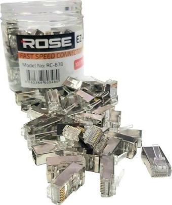 ROSE EZ-RJ45 Metal Cat6 Soket 8P8C 100Adet Kutulu