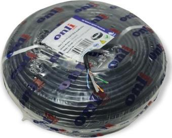 Onli Cat6 Kablo 24AWG Dış Ortam 100mt Siyah