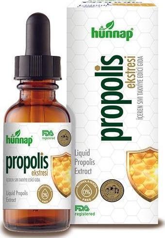 Hünnap Propolis Ekstresi İçeren Sıvı Takviye Edici Gıda 30 Ml