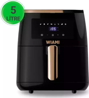 Wiami Airfryer 5l Akıllı Yağsız Hava Fritözü