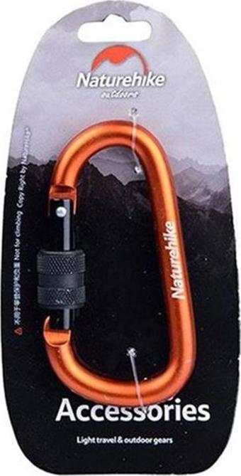 Naturehike Çok Amaçlı Karabina 6 cm Turuncu