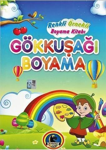 4E Boyama Kitabı Gökkuşağı Örnekli Renkli 128 Sayfa Karatay Yayınevi