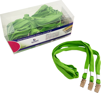 MAPİ KLİPSLİ-POLYESTER DOKUNMA K. ASKI İPİ YESİL    50'Lİ PAKET